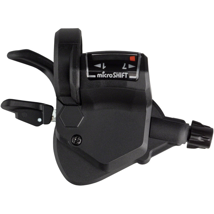 microSHIFT Mezzo Right Thumb-Tap Shifter, 7-Speed, Optical Gear Indicator, Shimano Compatible - Shifters - Bicycle Warehouse