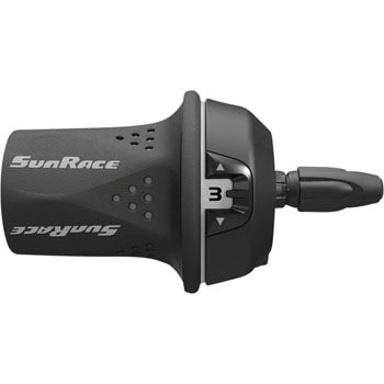 SunRace M21 Twist Shift Front 3-Speed: Gray - Shifters - Bicycle Warehouse