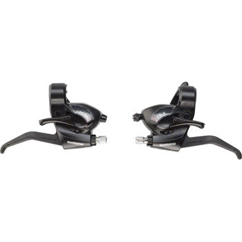 shimano ST-EF41 3x7-Speed Brake/Shift Lever Set Black - Shifters - Bicycle Warehouse