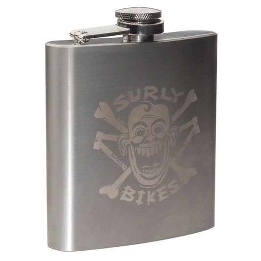 Surly Hip Flask 6oz Stainless - Drinkware - Bicycle Warehouse