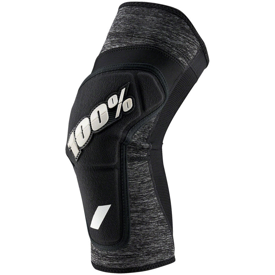 100% RIDECAMP Mountain Bike Knee Guards - Gray - Protective - Bicycle Warehouse