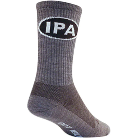SockGuy Wool IPA Bike Socks - Gray - Socks - Bicycle Warehouse