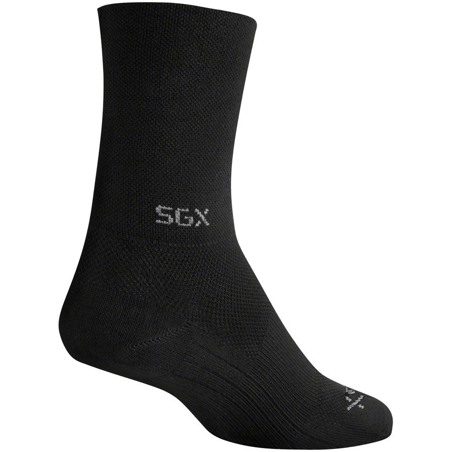 SockGuy SGX Raceday Bike Socks - Black - Socks - Bicycle Warehouse