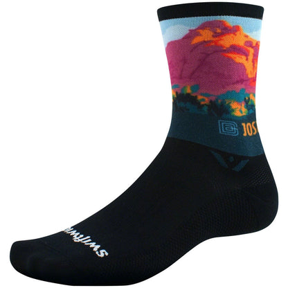 Swiftwick Vision Six Impression National Park Bike Socks - Joshua Tree - Socks - Bicycle Warehouse