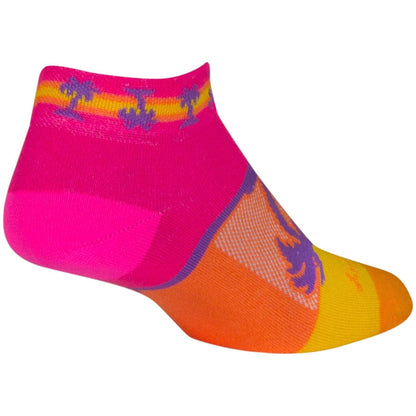 SockGuy Tropical Classic Low Women's Bike Socks - Pink - Socks - Bicycle Warehouse