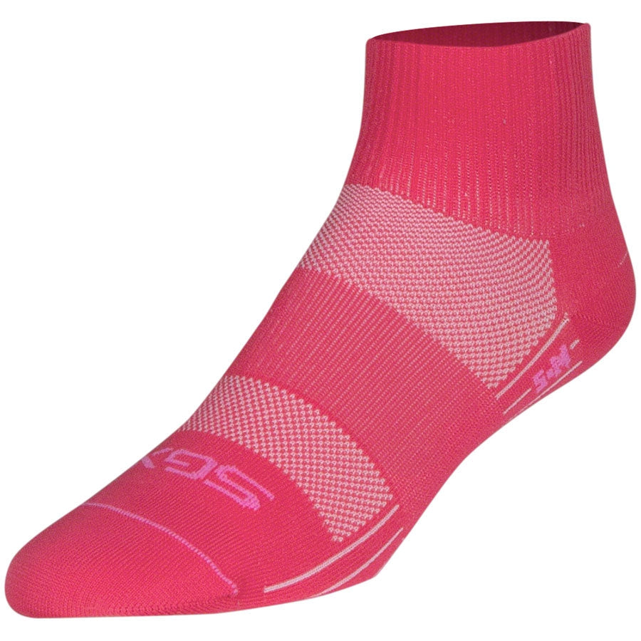 SockGuy Pink Sugar SGX Bike Socks - Pink - Socks - Bicycle Warehouse
