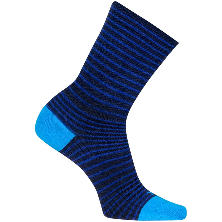 SockGuy Navy Stripes SGX Bike Socks - Blue - Socks - Bicycle Warehouse