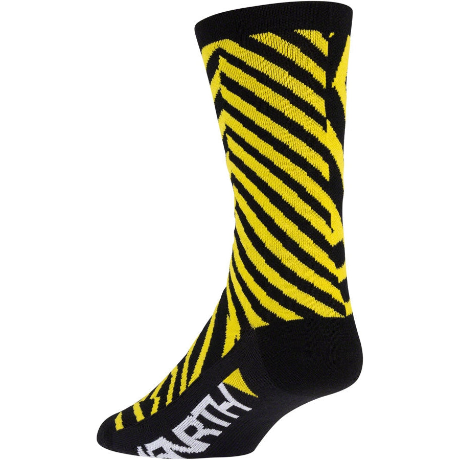 45NRTH Dazzle Lightweight Wool Bike Socks - Yellow - Socks - Bicycle Warehouse