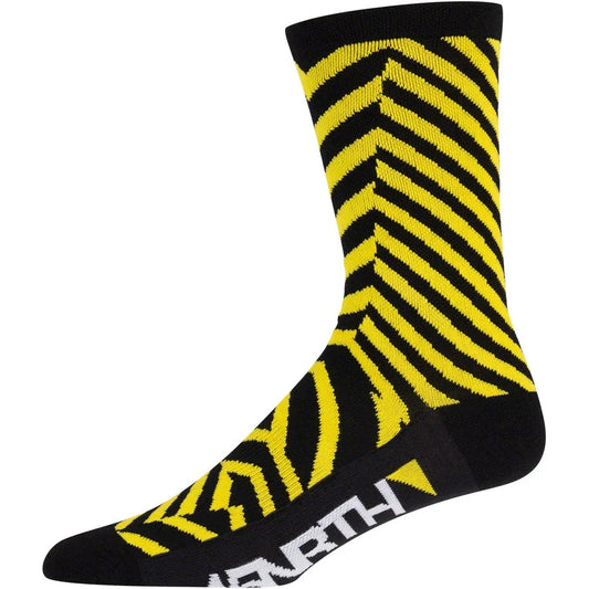 45NRTH Dazzle Lightweight Wool Bike Socks - Yellow - Socks - Bicycle Warehouse