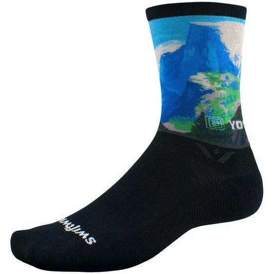 Swiftwick Vision Six Impression National Park Bike Socks - Half Dome - Socks - Bicycle Warehouse