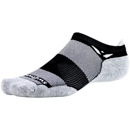Swiftwick Maxus Zero Tab Bike Socks - Gray - Socks - Bicycle Warehouse