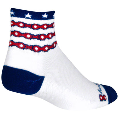 SockGuy Classic The Brave Bike Socks - White - Socks - Bicycle Warehouse