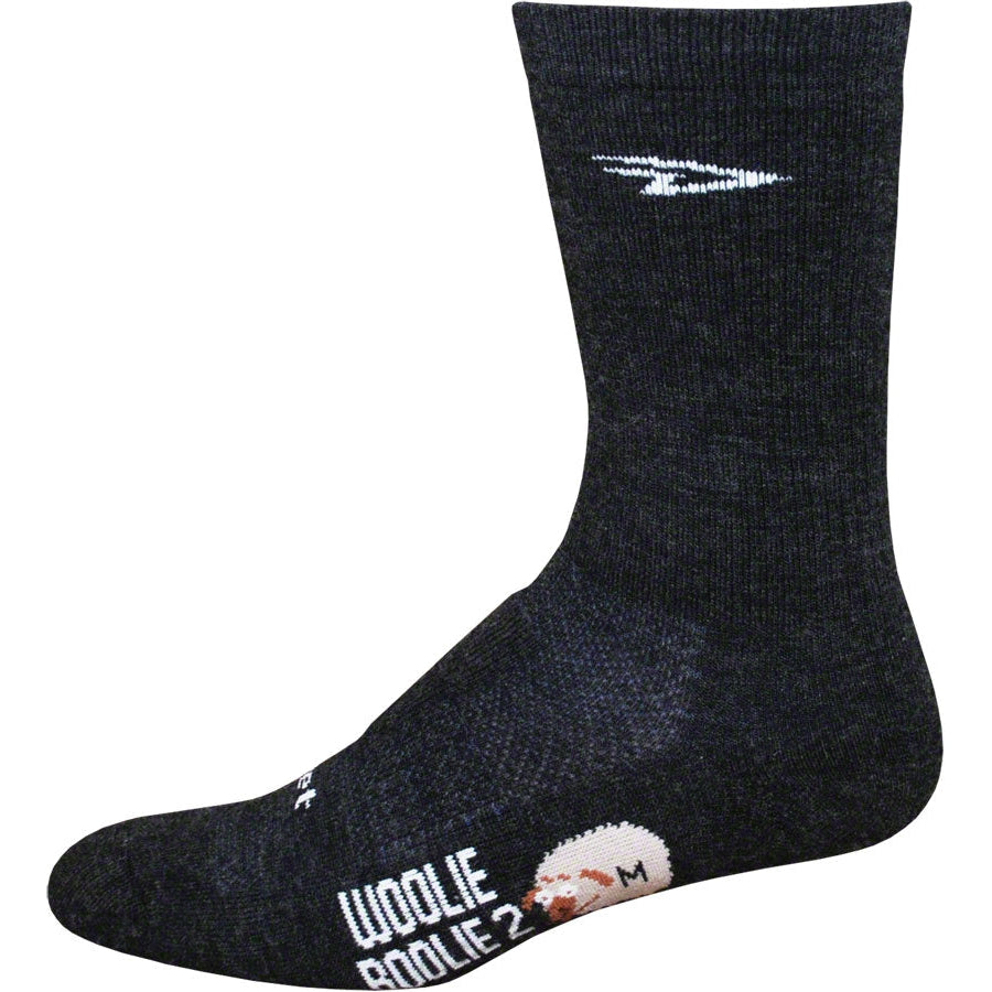 DeFeet Woolie Boolie Bike Socks - Black - Socks - Bicycle Warehouse