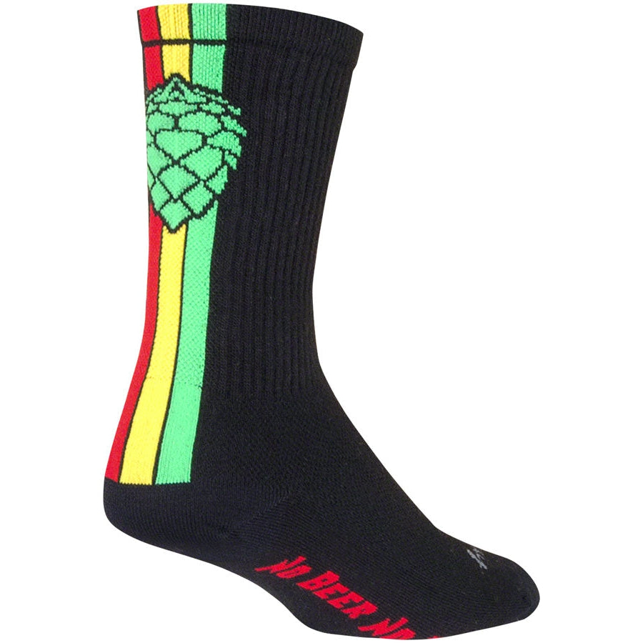 SockGuy Crew Hoppyness Bike Socks - Black - Socks - Bicycle Warehouse