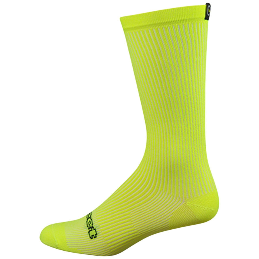 DeFeet Evo Disruptor Bike Socks - Yellow - Socks - Bicycle Warehouse