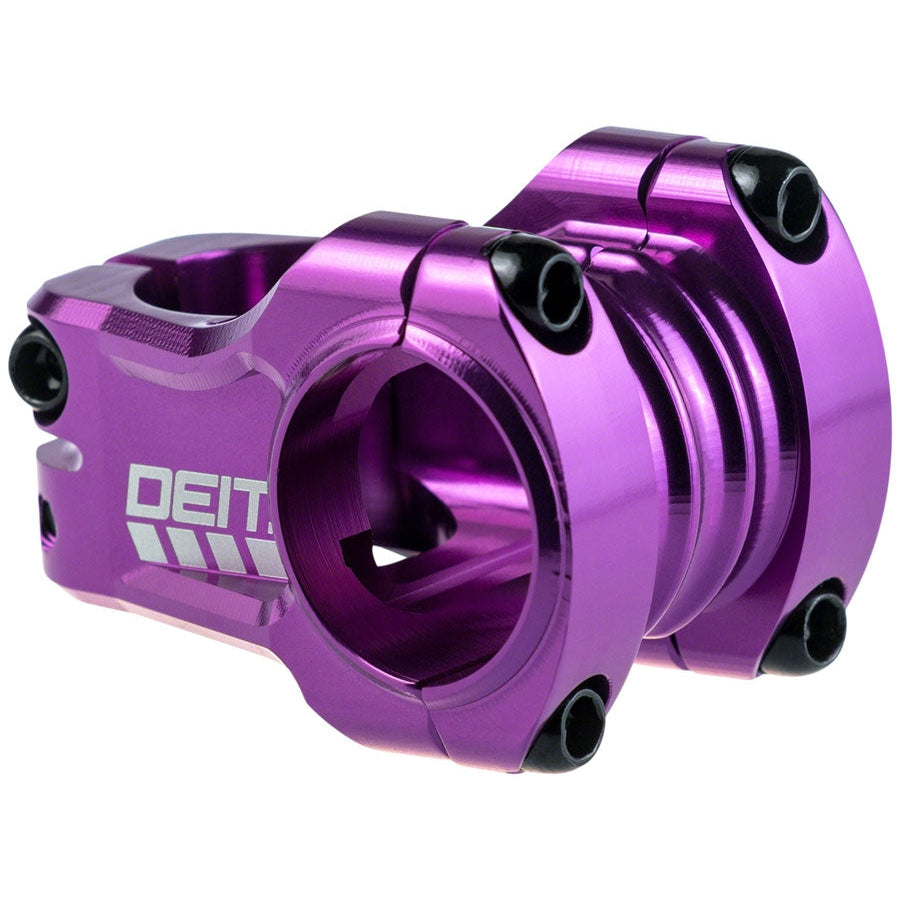 Deity Components Copperhead Stem - 35mm Clamp, +/-0, 1 1/8", Purple - Stems - Bicycle Warehouse