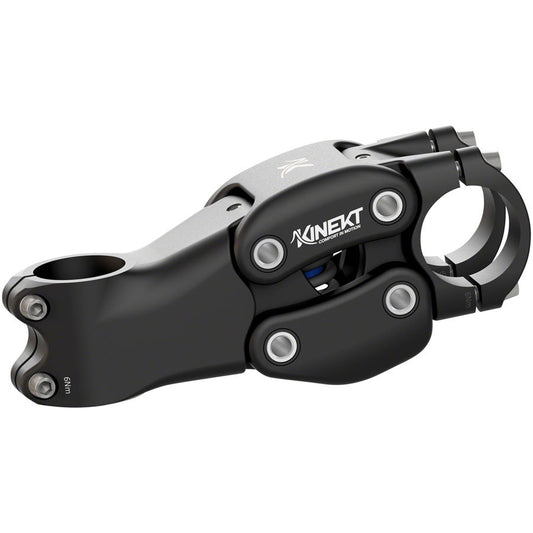 Cirrus Cycles Cirrus Cycles Kinekt Suspension Stem - 31.8 Clamp, +7, 1-1/8", Alloy, Black - Stems - Bicycle Warehouse