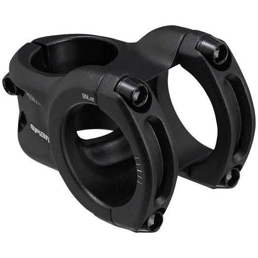 Spank Spoon 350 Bike Stem - 35mm Clamp, +/-0, Black - Stems - Bicycle Warehouse