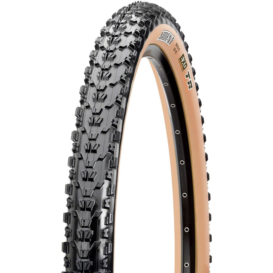 Maxxis Ardent Mountain Bike Tire - 27.5 x 2.25, Tubeless, Folding, Black/Dark Tan, Dual, EXO - Tires - Bicycle Warehouse