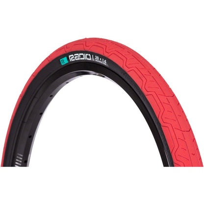 Radio Raceline Oxygen BMX Bike Tire - 20 x 1.6, Clincher, Folding, Red/Black, 120 TPI - Tires - Bicycle Warehouse