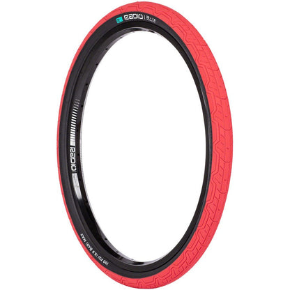 Radio  Raceline Oxygen Tire - 20 x 1.6, Clincher, Folding, Red/Black, 120 TPI