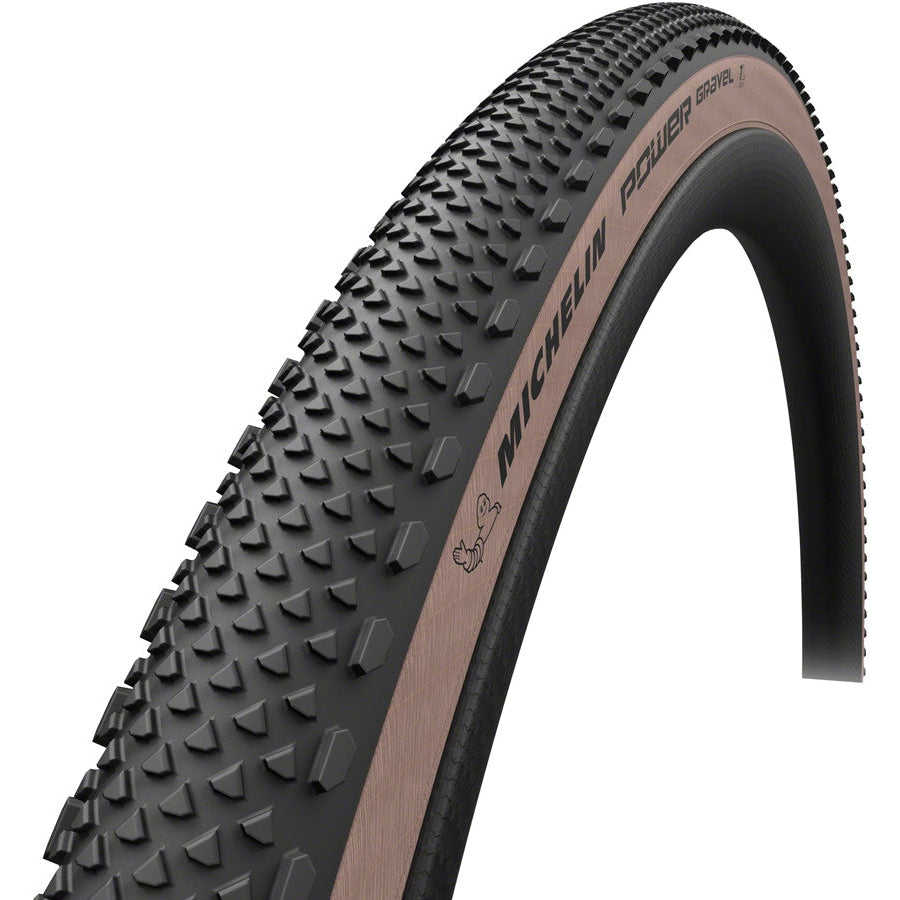 Michelin  Power Gravel v2 Tire - 700 x 47, Tubeless, Folding, Tan