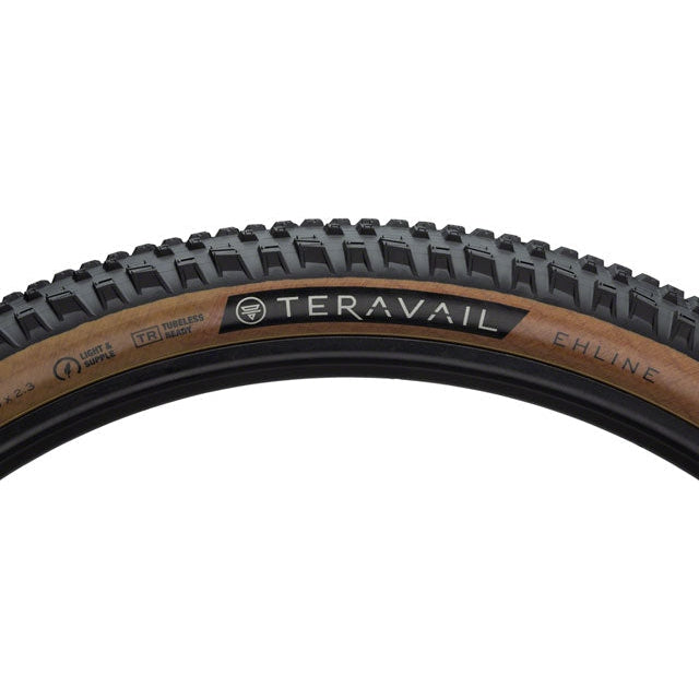 Teravail Ehline Mountain Bike Tire - 27.5 x 2.3, Tubeless, Folding, Tan, Durable, Fast Compound - Tires - Bicycle Warehouse