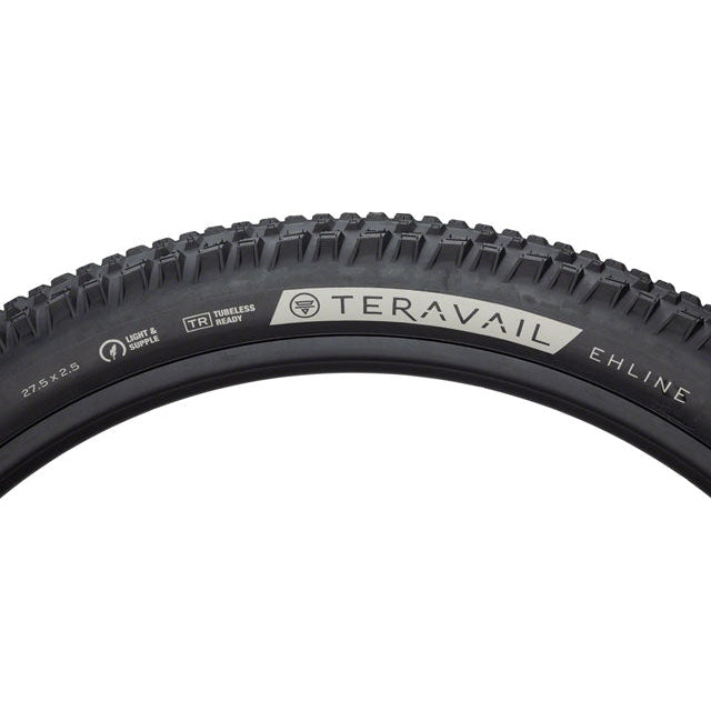 Teravail Ehline Mountain Bike Tire - 27.5 x 2.5, Tubeless, Folding, Black, Durable, Fast Compound - Tires - Bicycle Warehouse