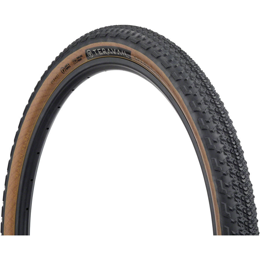 Teravail  Sparwood Tire - 27.5 x 2.1, Tubeless, Folding, Tan, Durable, Fast Compound