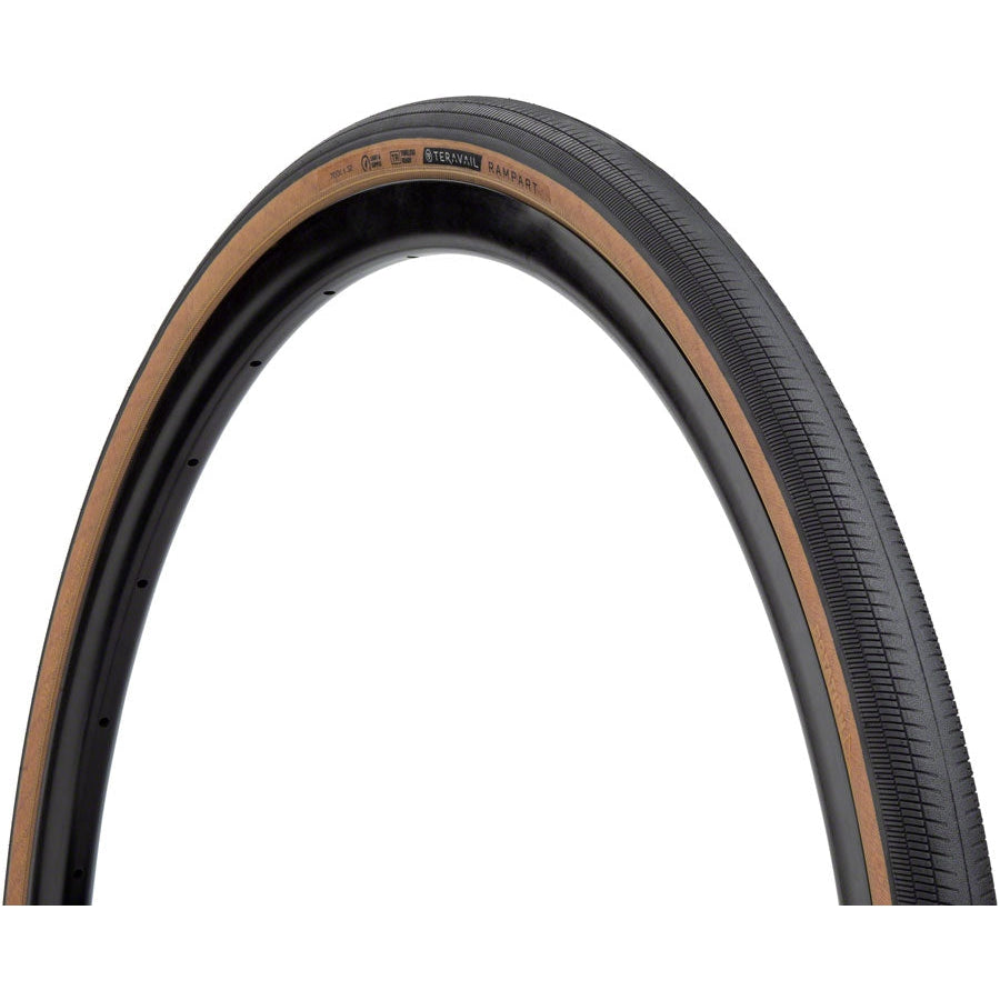 Teravail Rampart Gravel Bike Tire - 700 x 32, Tubeless, Folding, Tan, Light and Supple, Fast Compound - Tires - Bicycle Warehouse