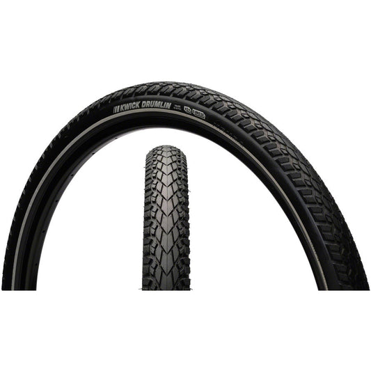 Kenda  Kwick Drumlin Tire - 26 x 2.2, Clincher, Wire, Black/Reflective, 60tpi, KS