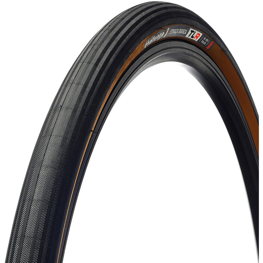 Challenge  Strada Bianca Race Tire - 700 x 36, Tubeless, Folding, Black/Brown