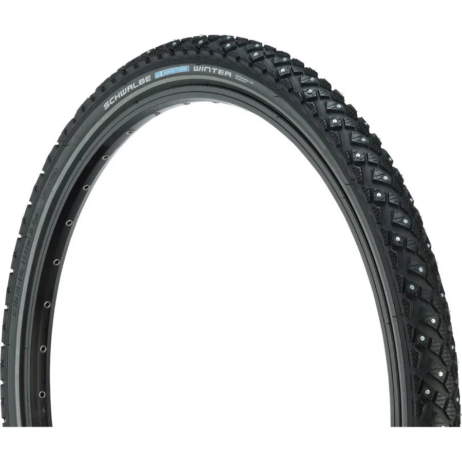 Schwalbe  Marathon Winter Plus Tire - 26 x 1.75, Clincher, Wire, Black, SmartGuard, Winter
