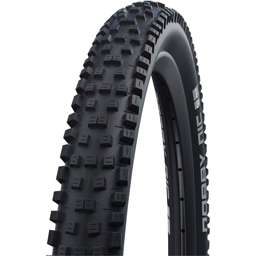 Schwalbe  Nobby Nic Tire - 26 x 2.4, Tubeless, Folding, Black, Performance, TwinSkin, Addix