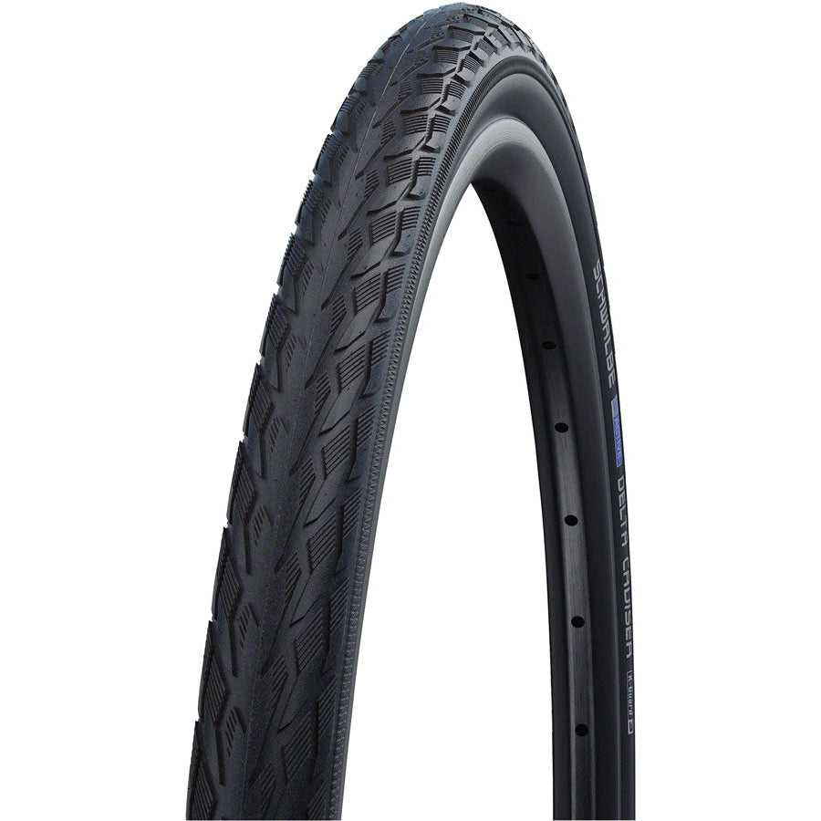 Schwalbe  Delta Cruiser Plus Tire - 700 x 35, Clincher, Wire, Black/Reflective, PunctureGuard, SBC, E-25