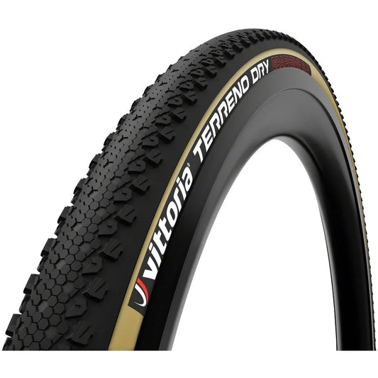 Vittoria  Terreno Dry Tire - 700 x 47, Tubeless, Folding, Black/Tan, TLR