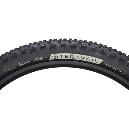Teravail Honcho Mountain Bike Tire - 27.5 x 2.4, Tubeless, Folding, Black, Light and Supple, Grip Compound - Tires - Bicycle Warehouse