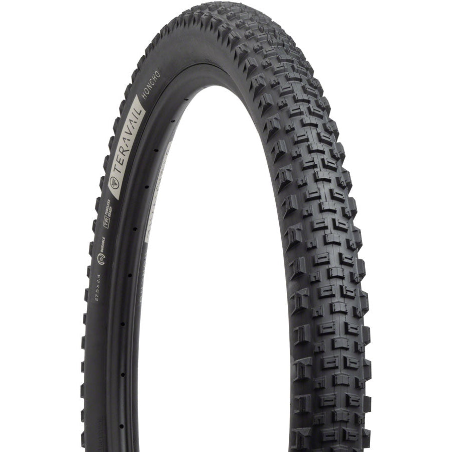 Teravail  Honcho Tire - 27.5 x 2.4, Tubeless, Folding, Black, Light and Supple, Grip Compound