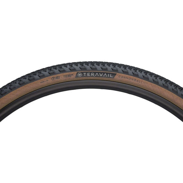 Teravail Cannonball Gravel Bike Tire - 650 x 40, Tubeless, Folding, Tan, Durable, Fast Compound - Tires - Bicycle Warehouse