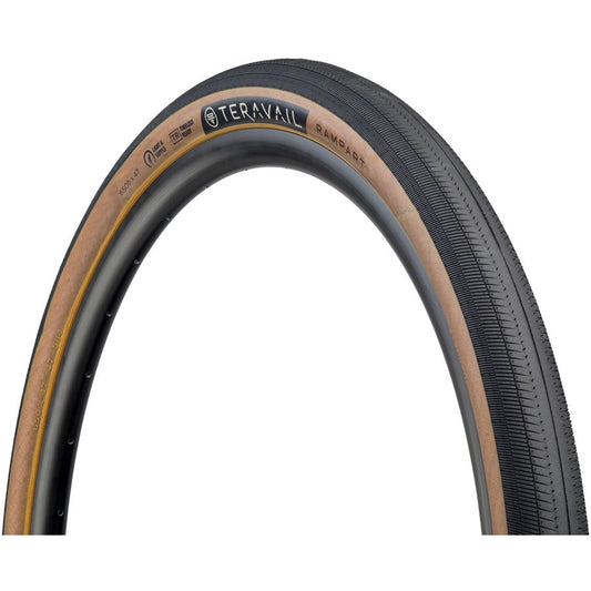 Teravail  Rampart Tire - 650 x 47, Tubeless, Folding, Tan, Light and Supple, Fast Compound