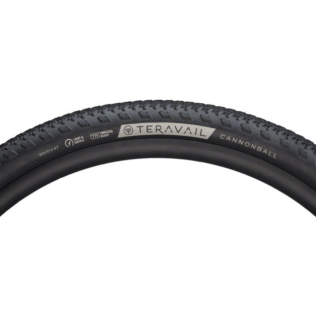 Cannonball Gravel Bike Tire, Folding, Tubeless 650b x 47c