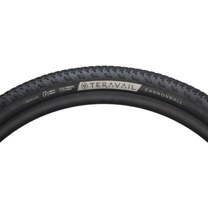Teravail Terravail Cannonball Gravel Bike Tire - 650 x 47, Tubeless, Folding, Black, Durable, Fast Compound - Tires - Bicycle Warehouse