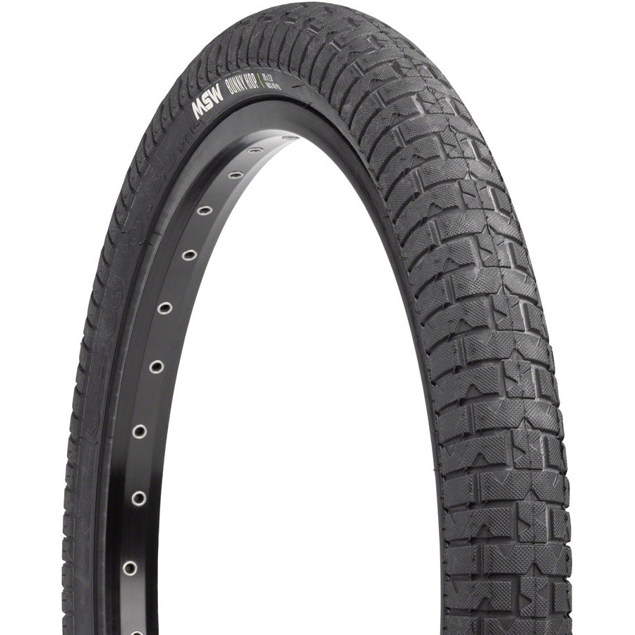 MSW  Bunny Hop Tire - 20 x 2.0, Black, Rigid Wire Bead, 33tpi