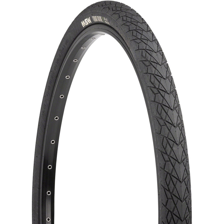MSW  Tour Guide Tire - 26 x 1.75, Black, Rigid Wire Bead, 33tpi