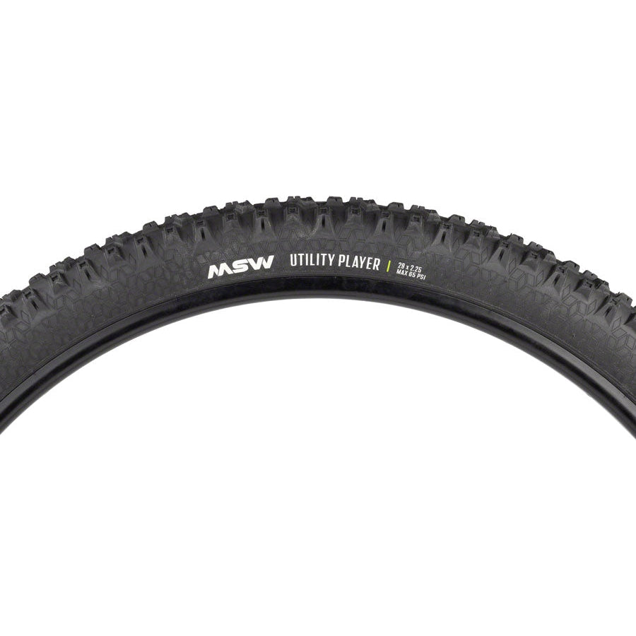 MSW Utility Player Mountain Bike Tire - 29 x 2.25, Black, Rigid Wire Bead, 33tpi - Tires - Bicycle Warehouse