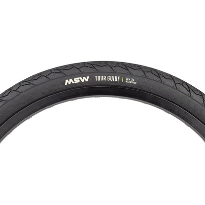 MSW Tour Guide Touring-Hybrid Bike Tire - 20 x 1.75, Black, Folding Wire Bead, 33tpi - Tires - Bicycle Warehouse
