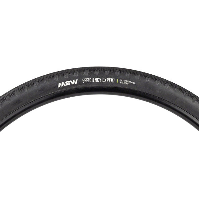 MSW MSW Efficiency Expert Touring-Hybrid Bike Tire - 29 x 1.75 (700 x 45), Black, Rigid Wire Bead, 33tpi - Tires - Bicycle Warehouse