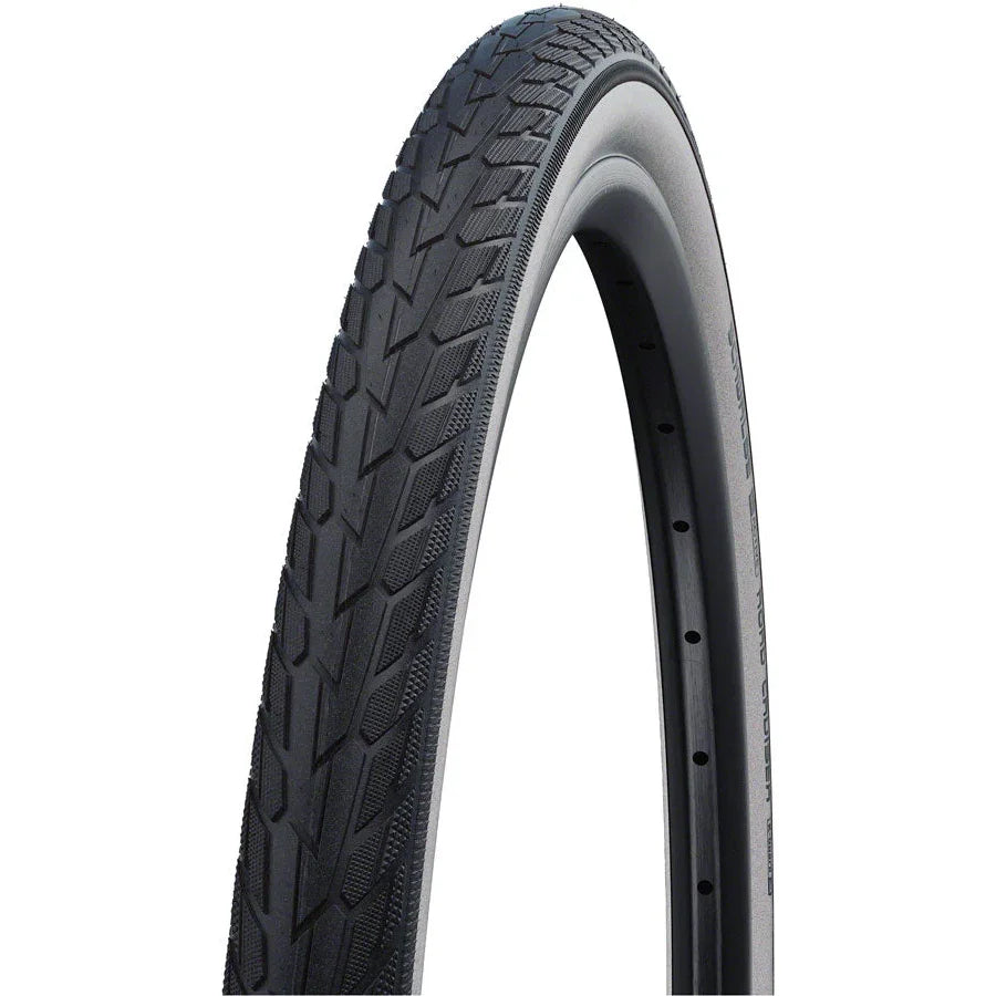 Schwalbe  Road Cruiser Tire - 26 x 1.75, Clincher, Wire, White/Black, K-Guard, Green