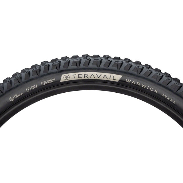 Teravail Terravail Warwick Mountain Bike Tire - 29 x 2.5, Tubeless, Folding, Light and Supple, Fast Compound - Tires - Bicycle Warehouse