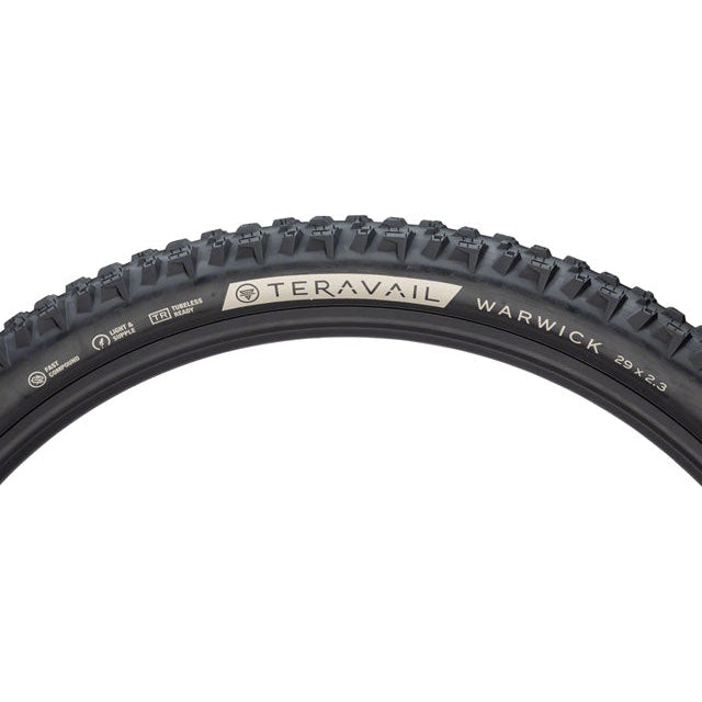 Teravail Terrvail Warwick Mountain Bike Tire - 29 x 2.3, Tubeless, Folding, Ultra-Durable, Grip Compund - Tires - Bicycle Warehouse